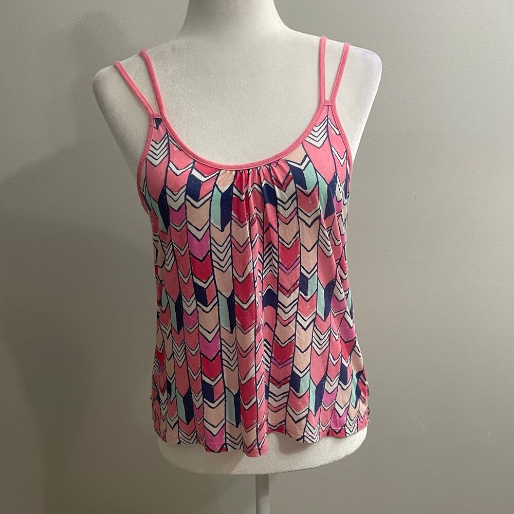 Aerie S/P Chevron Cami Tank Y2K Coquette Airy Boho